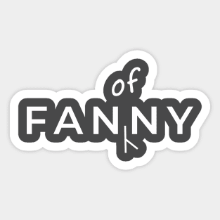 FANNY - FAN of NY Sticker